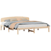 Letto matrimoniale | Letto per adulti | Struttura del letto Naturale 200 x 200 cm Pino massello