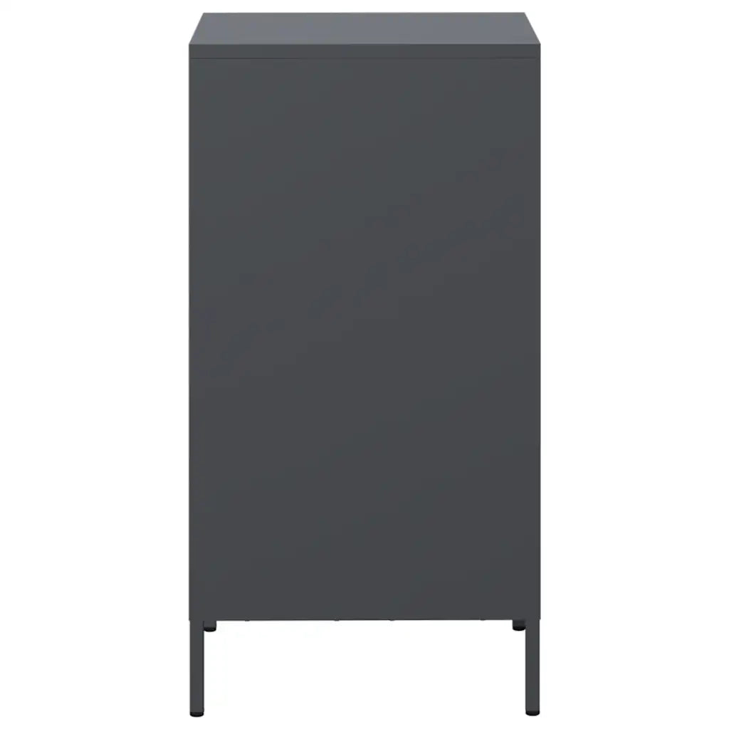 Credenza-Buffet-Armadio da cucina Antracite 35x39x73,5 cm in Acciaio Laminato a Freddo 449466