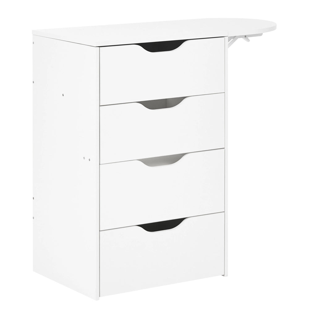 Toeletta in MDF bianco con specchio e sgabello 2 cassetti scrivania da toeletta specchio da trucco design minimalista camera da letto