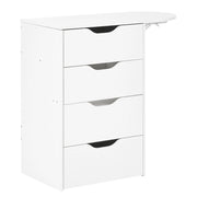 Toeletta in MDF bianco con specchio e sgabello 2 cassetti scrivania da toeletta specchio da trucco design minimalista camera da letto