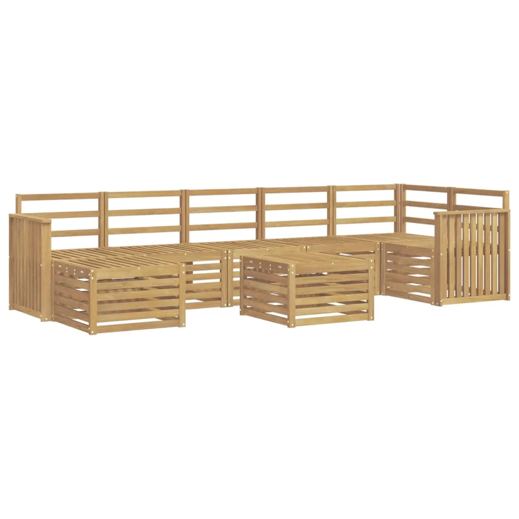 Set di divani da esterno 8 pcs Bianco 59 x 59 x 37 cm 3392229