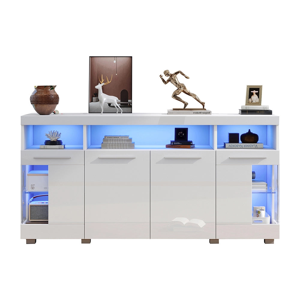 Mobile-Xylo-140x40x70cm 3 scomparti illuminazione LED bianco