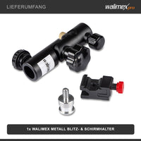 Walimex Supporto in metallo per flash e ombrelli