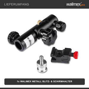Walimex Supporto in metallo per flash e ombrelli
