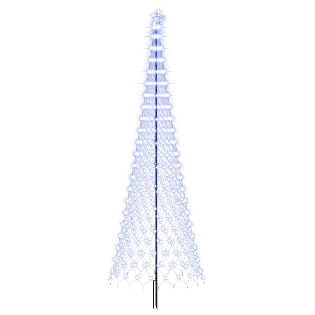 Albero di Natale LED 400 cm 450 LED Blu Ferro Nero 42053607
