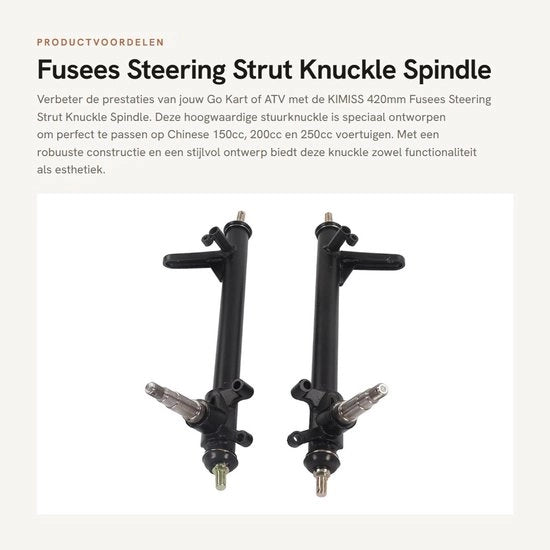 Vite da fusibile 420mm - Articolo di sterzo - Ricambio - Lega di alluminio - Adatto per 150cc/200cc/250cc - Resistenze ai raggi UV e resistente alla corrosione