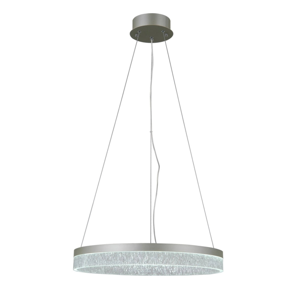 Lampada sospensione LED Pantal 22W argento Italux