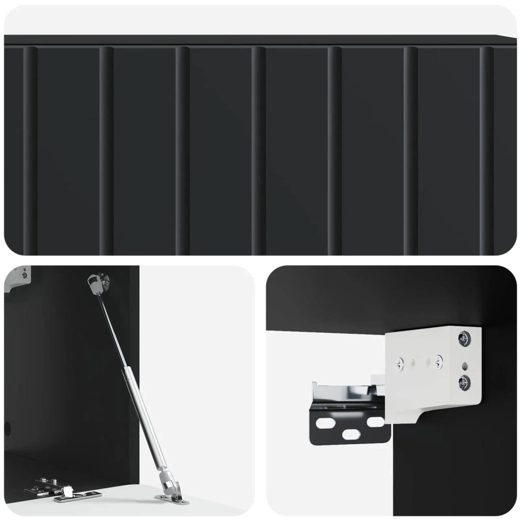 Mobile Porta TV da Muro 98 x 31 x 30 cm Nero 898386