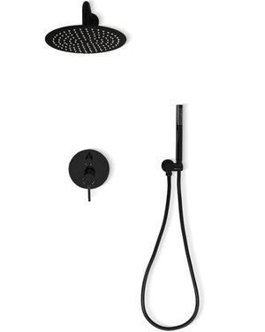 Set Doccia Da Incasso Rea Lungo Black Metallic + Box