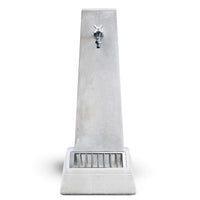 Fontana da Giardino Senza Rubinetto in Cemento Granulato di Marmo Oslo Grigio