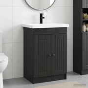 Set di mobili per il bagno Nero 56 x 37,5 x 81 cm 3404185