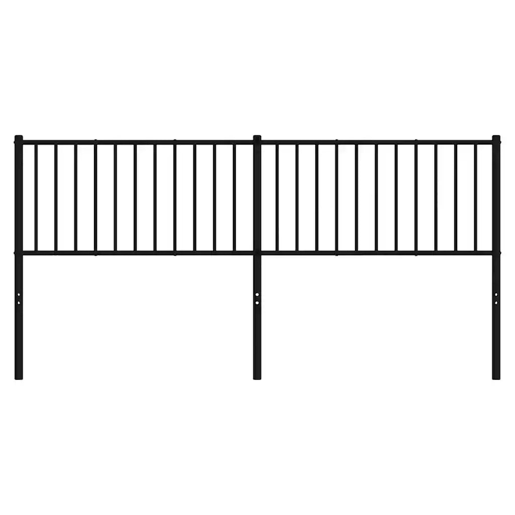 Testiera | Testata di Ricambio in Metallo Nero 180 cm