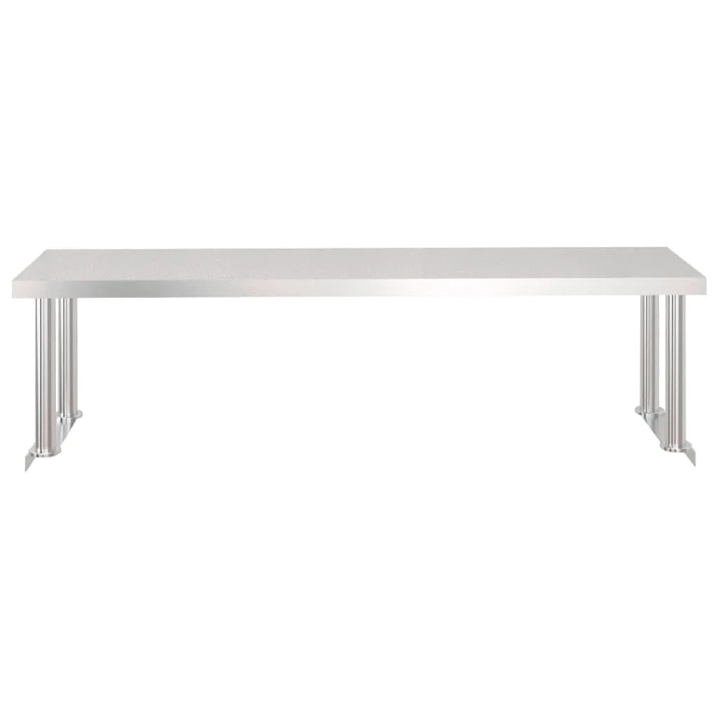 Tavolo da lavoro professionale da cucina con ripiano 120 x 60 x 115 cm acciaio inox 02_0045423