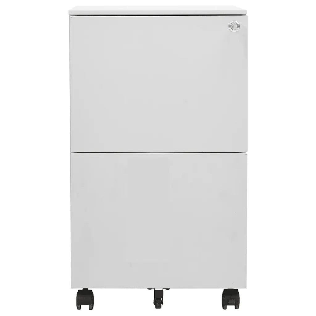 Schedario Mobile Grigio Chiaro 39x45x67 cm in Acciaio CFW5115960