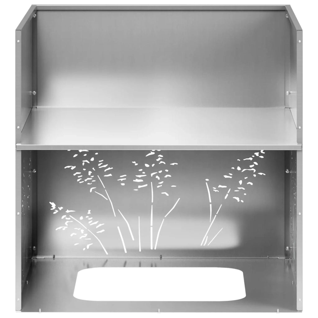 Vaso da giardino 2 pz Argento 50 x 50 x 49 cm Acciaio zincato 8005803
