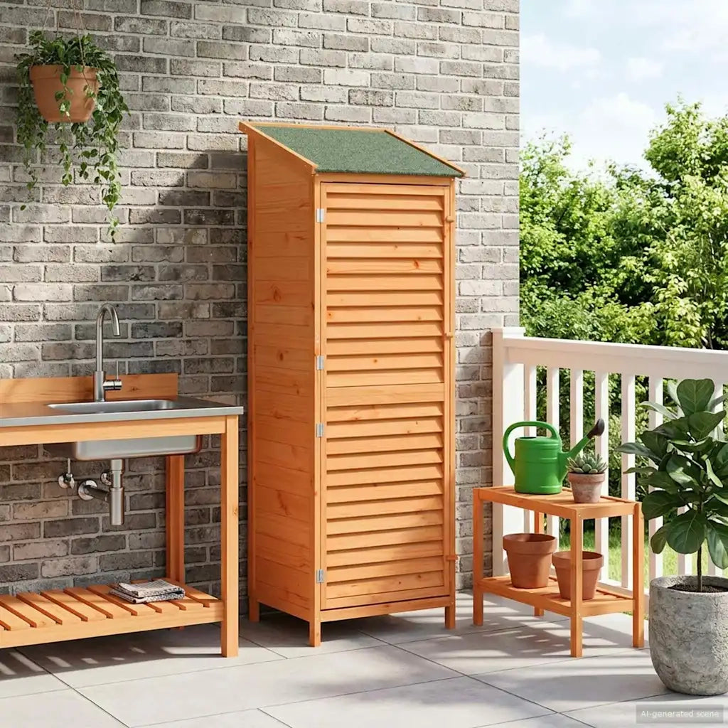 Capanno da Giardino Marrone 59 x 56 x 176 cm CFW1386858