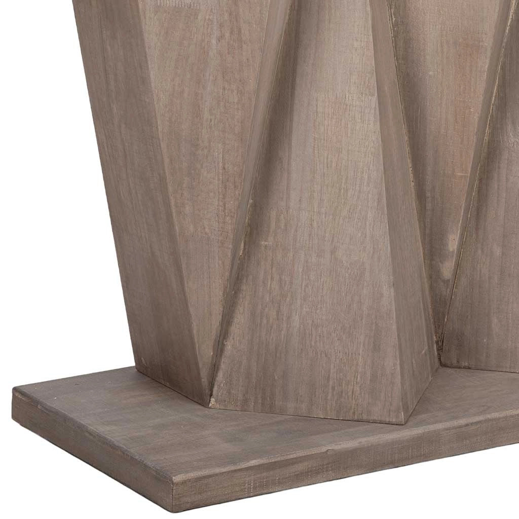 Tavolino da ingresso in legno marrone 135x34x83h cm