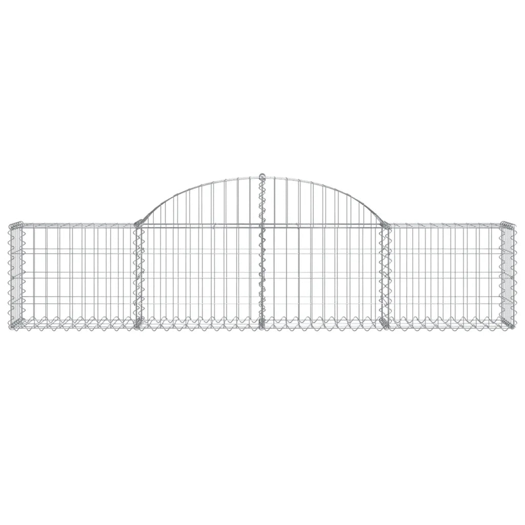 Cesto Gabbione ad Arco 200x30x40/60 cm Ferro Zincatocod mxl 129185
