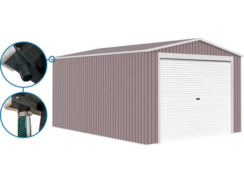 Garage in metallo "Nevada" - 18,56 m² con pannelli solari