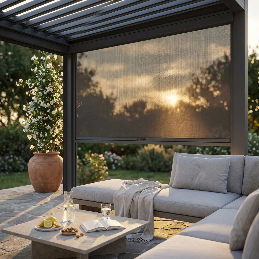 Parete laterale zanzariera per pergola bioclimatica Tony - TONY