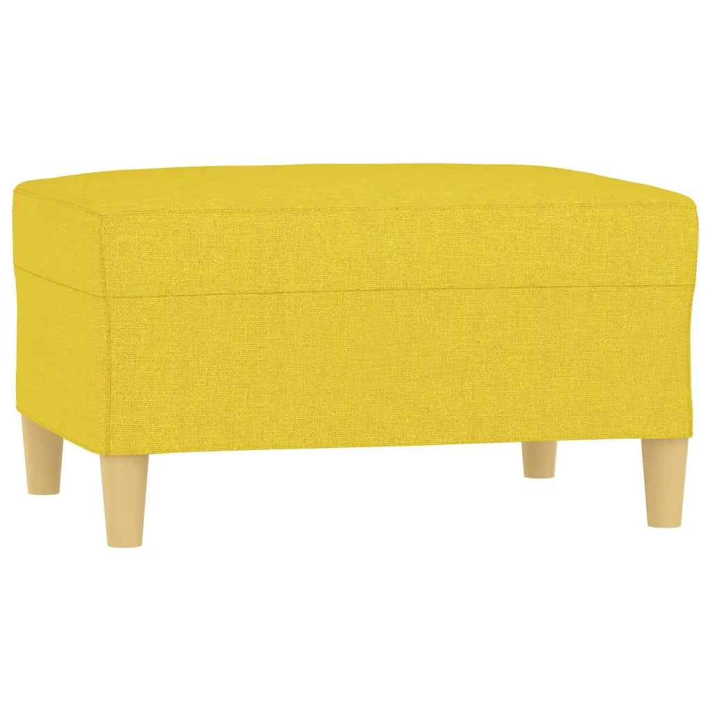 Poggiapiedi Giallo Chiaro 70x55x41 cm in Tessuto cod mxl 64304
