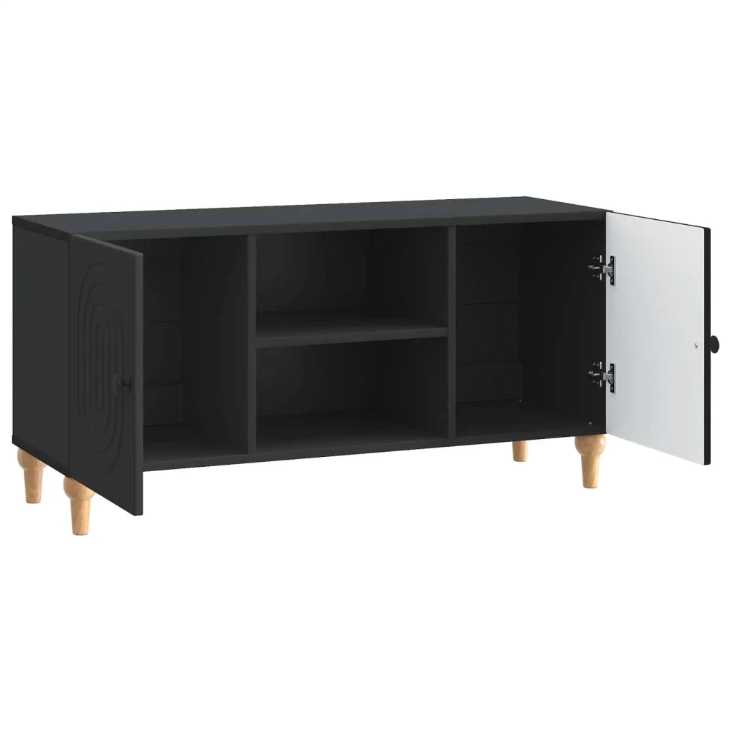 Mobile TV-Credenza per TV Nero 102 x 34,5 x 50 cm Legno ingegnerizzato 146394