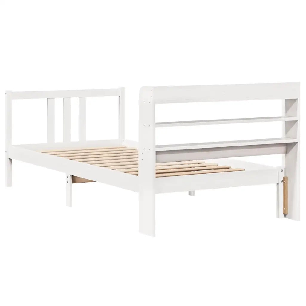 Giroletto con Testiera senza Materasso Bianco 90x200 cm 3306705