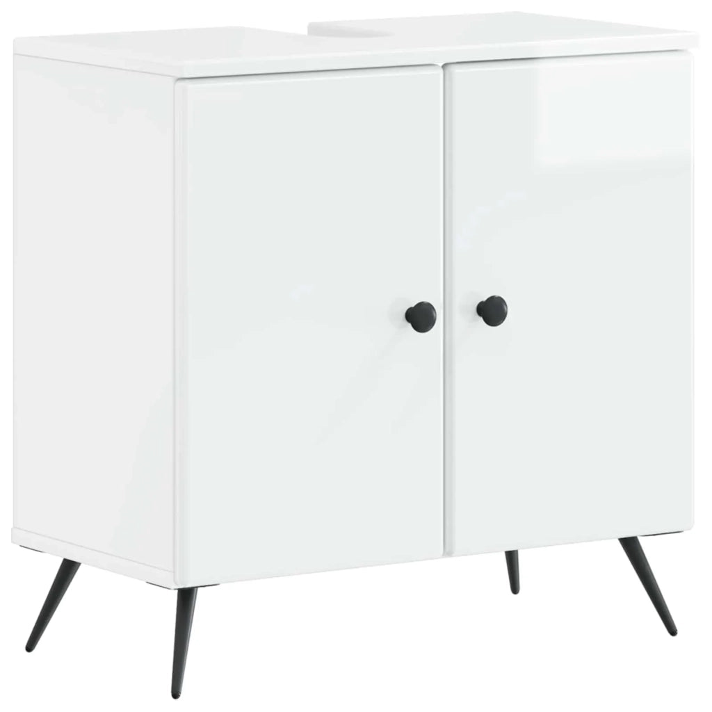Armadio per Lavabo da Bagno BREDA Bianco Lucido 897449