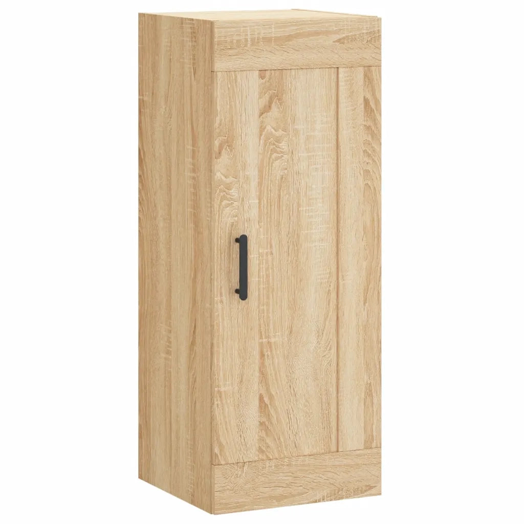vidaXL Mobile a Parete Rovere Sonoma 34,5x34x90 cm Legno Multistrato