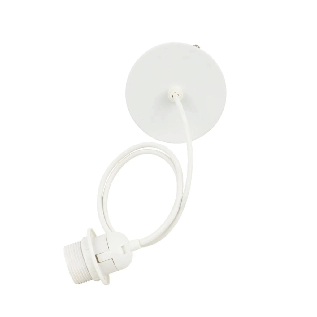 Cavo elettrico per sospensione in metallo bianco ‚Äì 80 cm