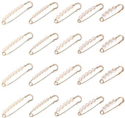 Spille per sicurezza 20 pezzi - Spille per sicurezza robuste - Acciaio dorato - Multi-size - Fibbia da moda - 7,5/7/6,5/5/3,8 cm