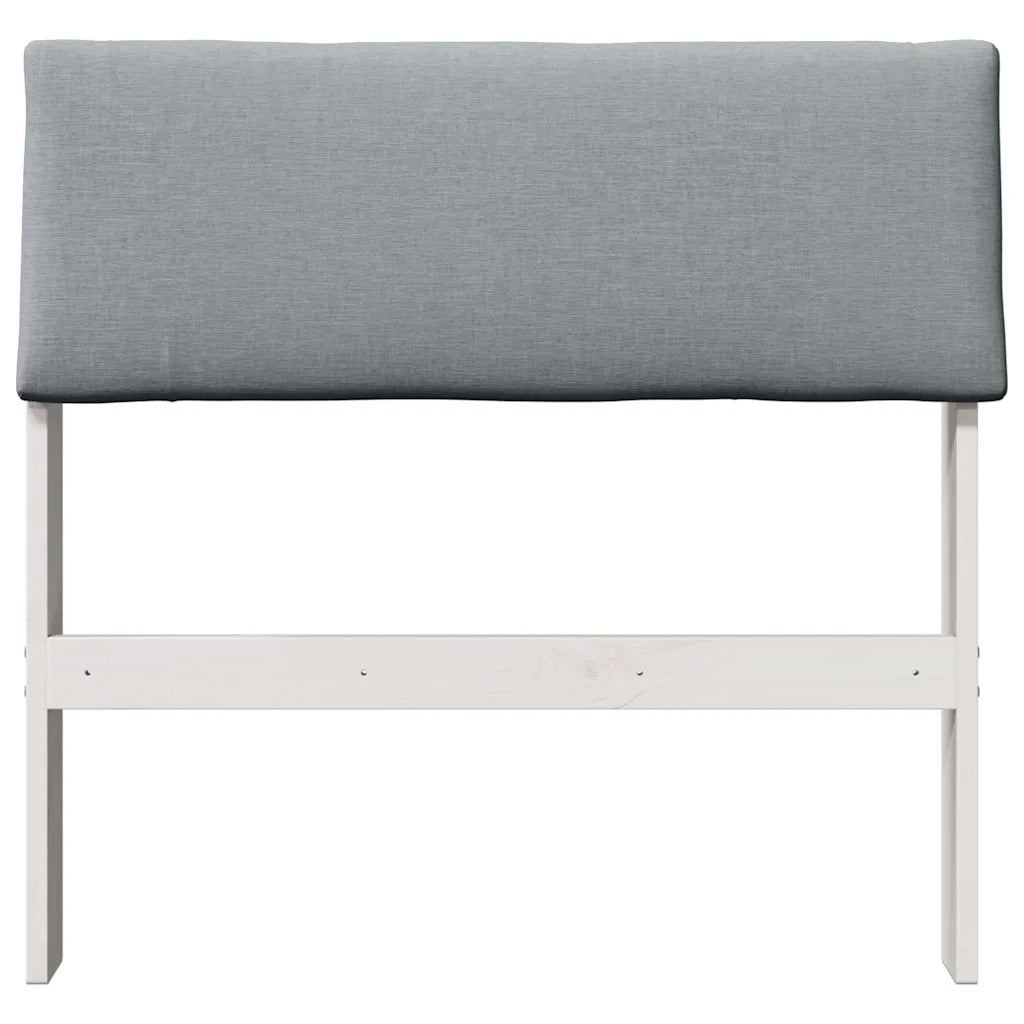 Testiera | Testata imbottita Grigio chiaro 80 cm Pino massello