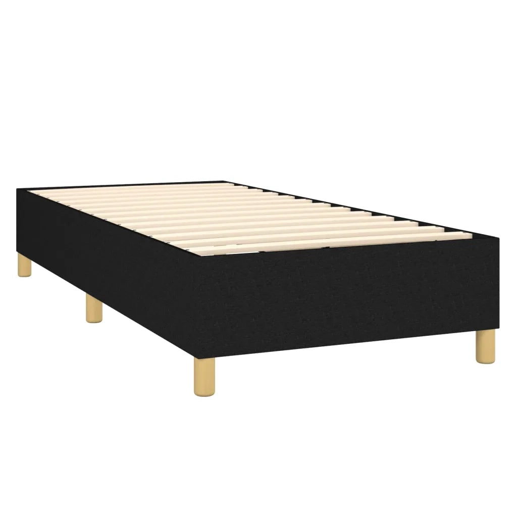 Giroletto a Molle con Materasso Nero 80x200 cm inTessuto 3137351