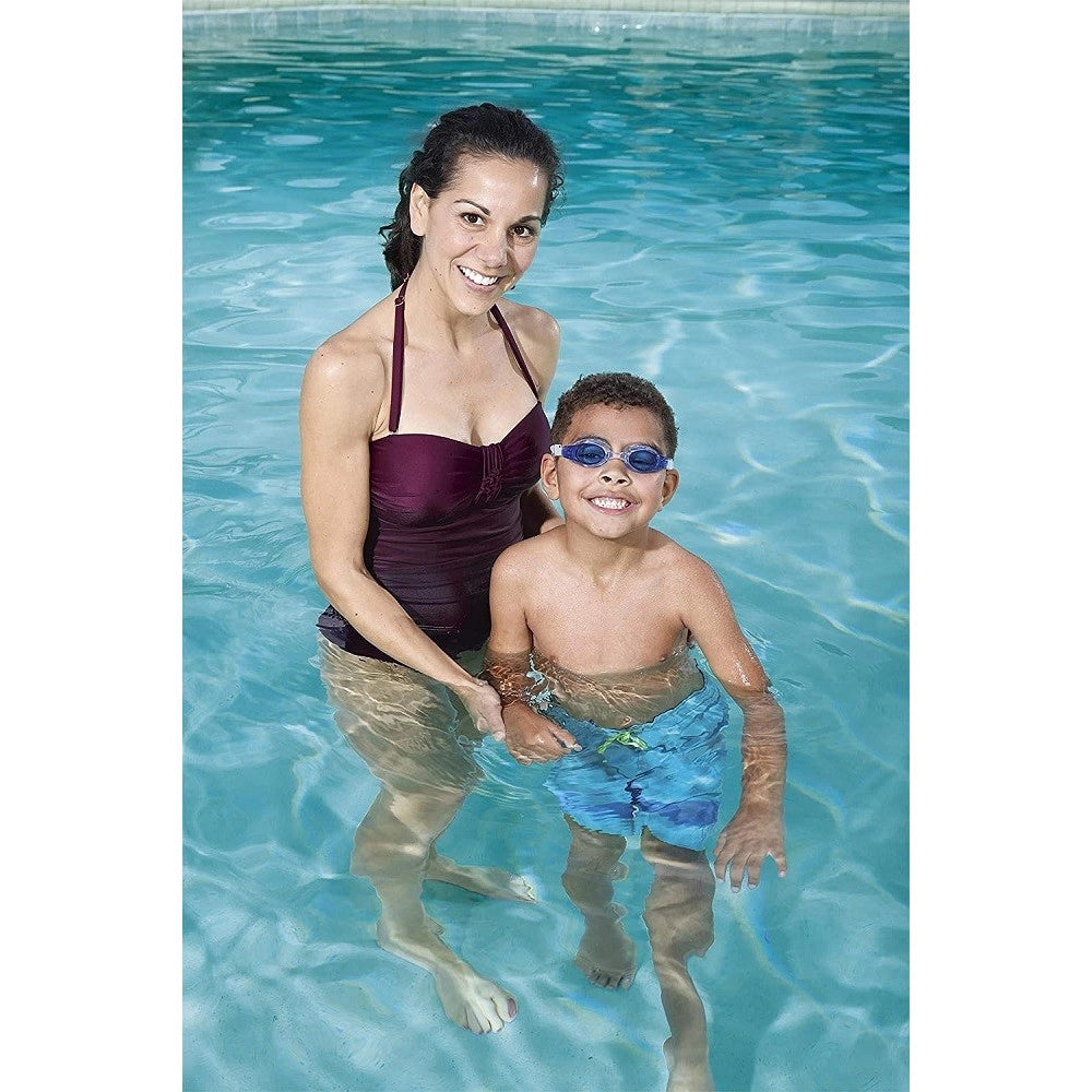 Trade Shop - Occhialini Da Nuoto Wave 3-6 Anni In Silicone Con Protezione Uv 3 Colori 21062 -