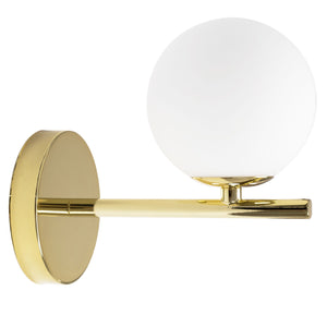 Lampada Da Parete Vetrata Gold APP684-1W