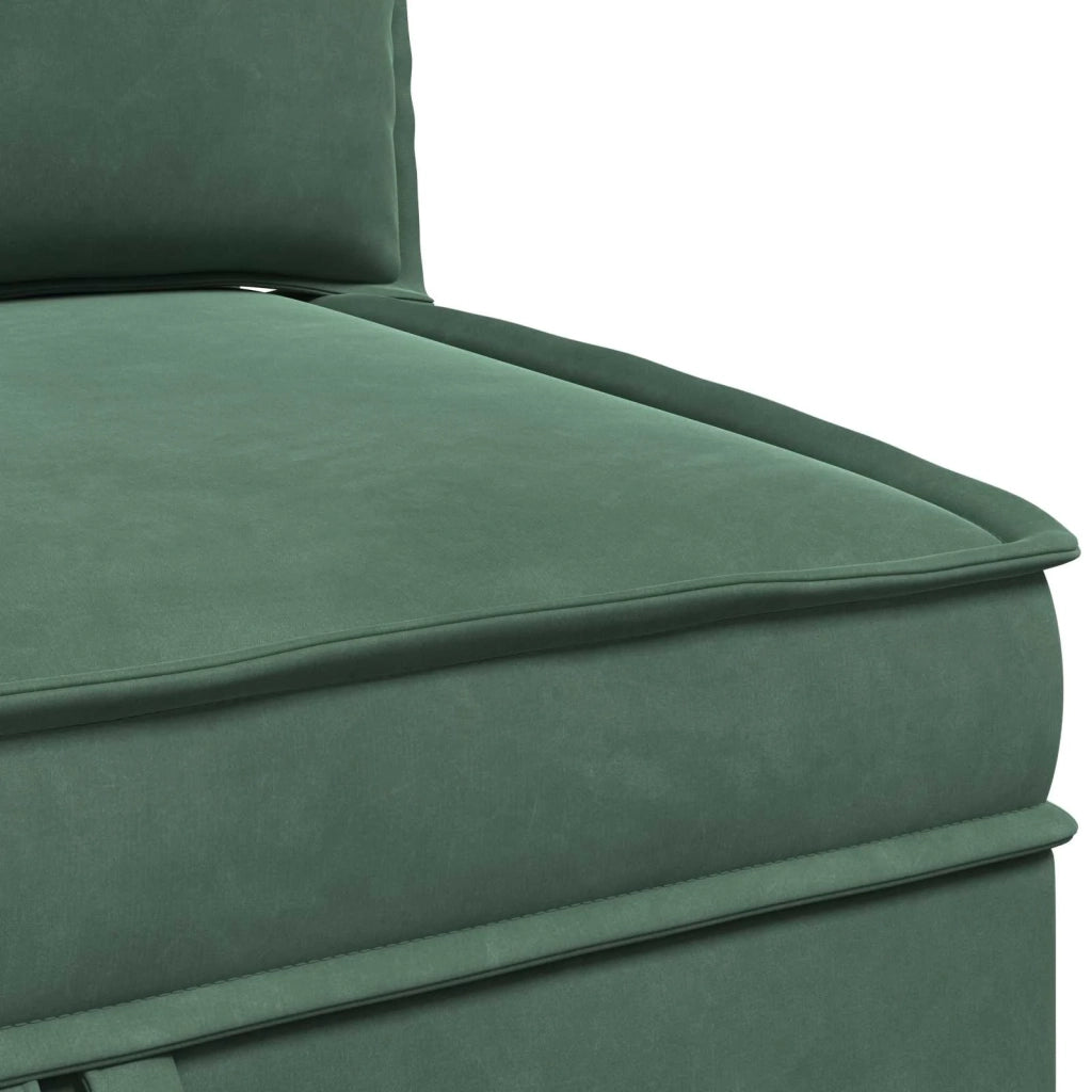 Divano con Stoccaggio Verde Mare Velluto 42027086