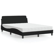 Letto con Materasso Dover Nero 120x200 cm in Tessuto 3208366