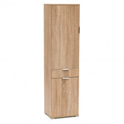 Armadio Cassetto Naturale con 2 Ante e 1 Cassetto, cm 45x38x174