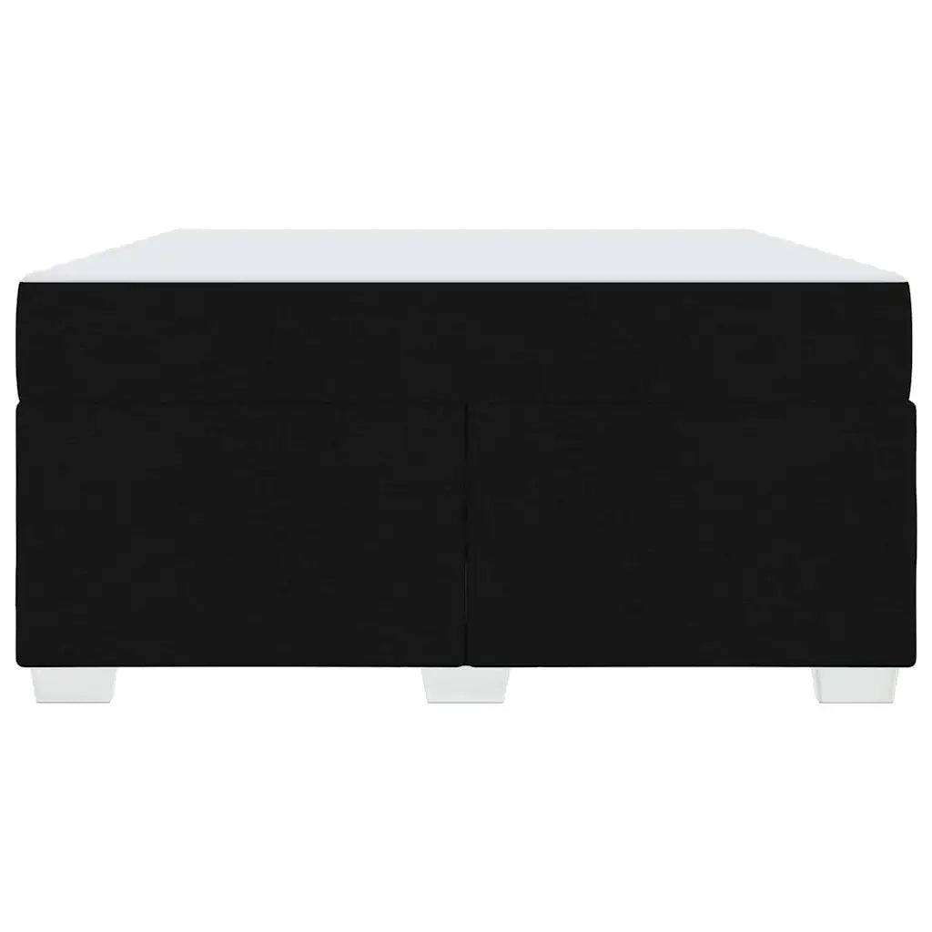 Struttura del letto con materasso Nero 140 x 200 cm Tessuto