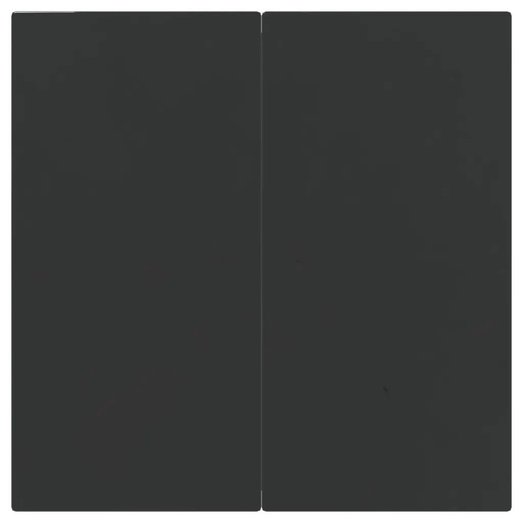 Set da Pranzo Giardino 5pz Nero e Grigio con Cuscini Polyrattan 3185198