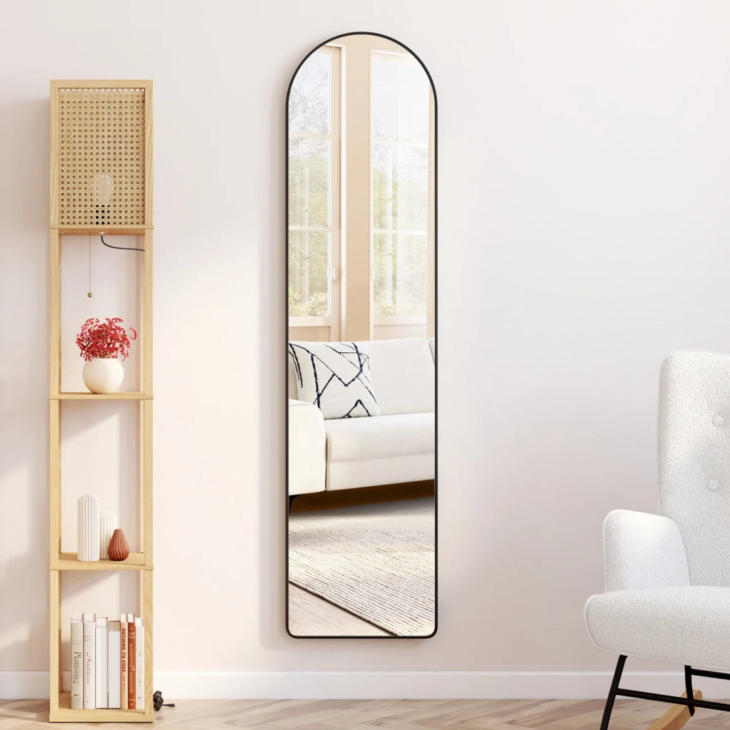 IDMarket - Specchio nero di contorno 160 x 40 cm
