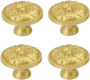 4 Viti di Finitura in Ottone Massello per Porte di Armadio e Cassetti - Incluso Kit di Viti
