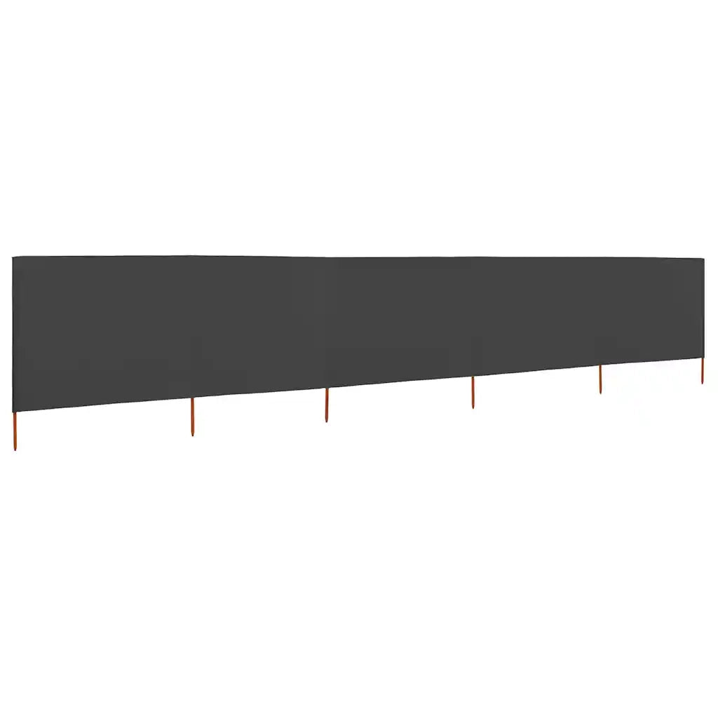 Paravento a 5 Pannelli in Tessuto 600x120 cm Antracite CFW2892307