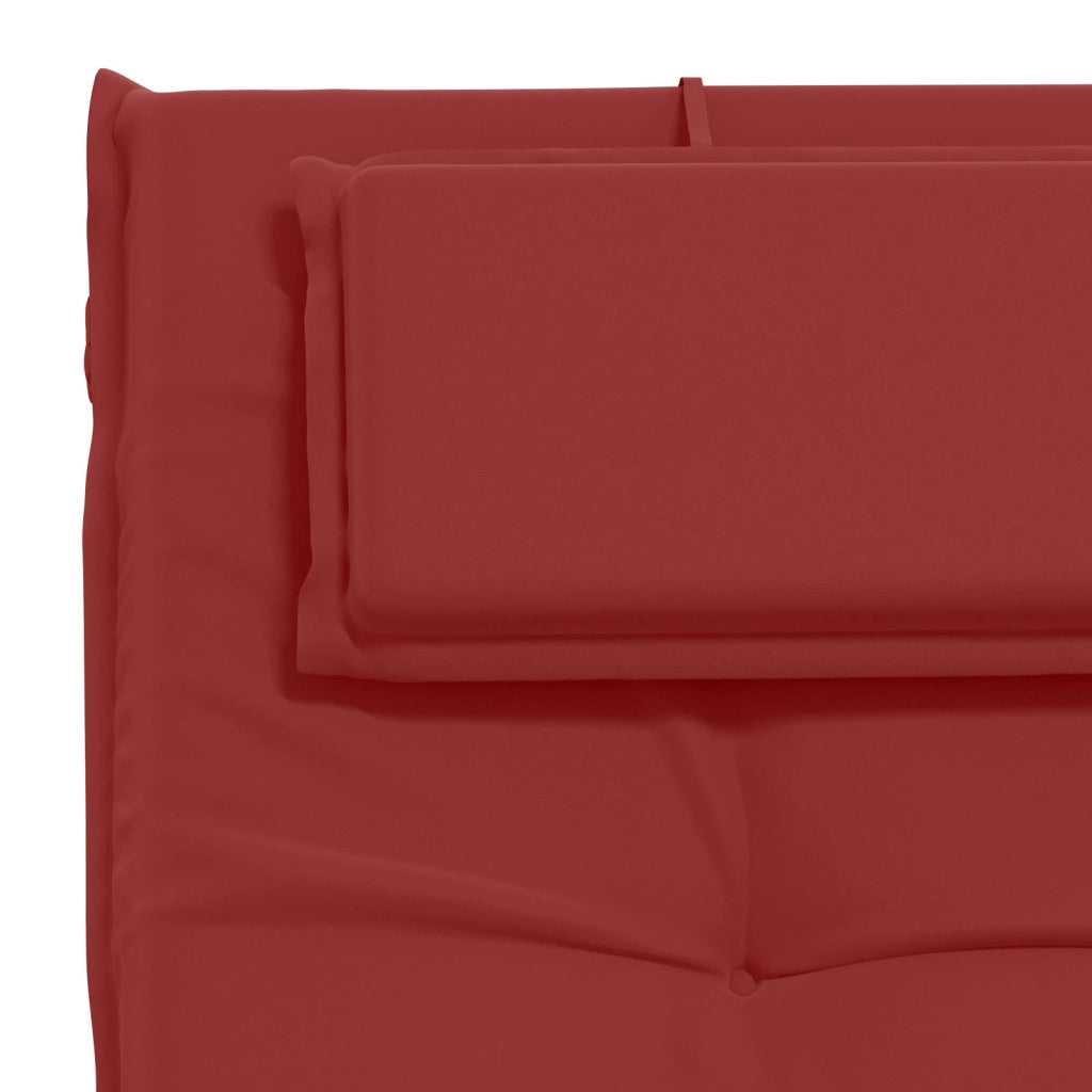 Cuscino per Lettino GEMERT 100% Poliestere Rosso Vino 947542