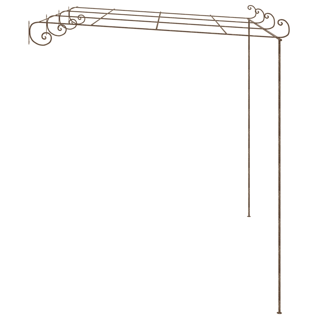 Pergolato da Giardino Marrone Anticato 4x3x2,5 m in Ferro CFW2705003