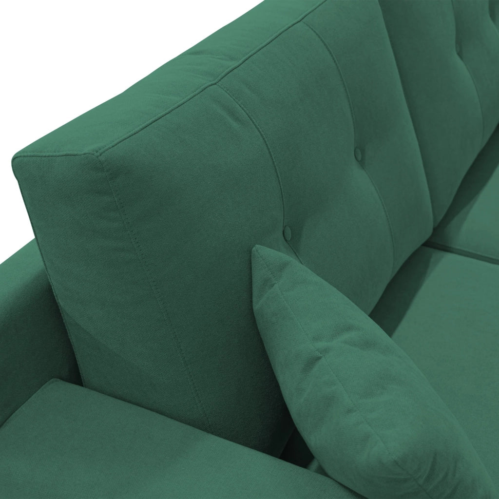 Danish Divano moderno in tessuto morbido impermeabile T02 166 cm verde