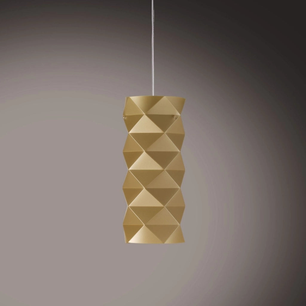 Sospensione New Gold in Metallo Cromato Cm. 13 x 32h