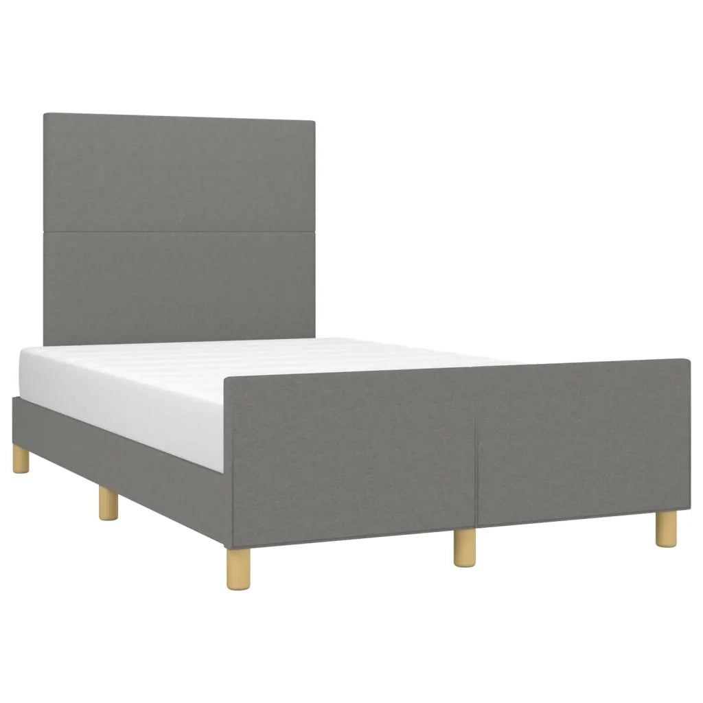 Giroletto senza Materasso Grigio Scuro 120x190 cm in Tessuto 3270500