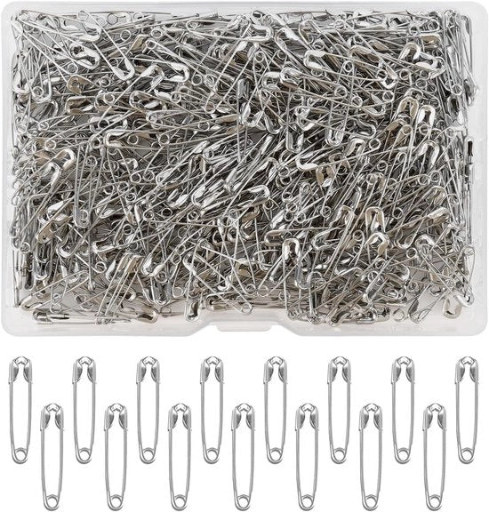 Punti di sicurezza 200 pezzi - 28 mm - Punti di sicurezza - Arte artigianale - Ricamo - Metallo duraturo