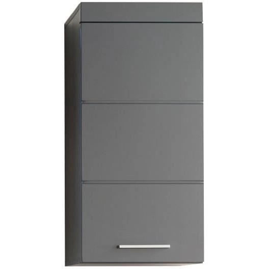 Mobile da bagno alto AMANDA - 1 anta - Grigio - TRENDTEAM